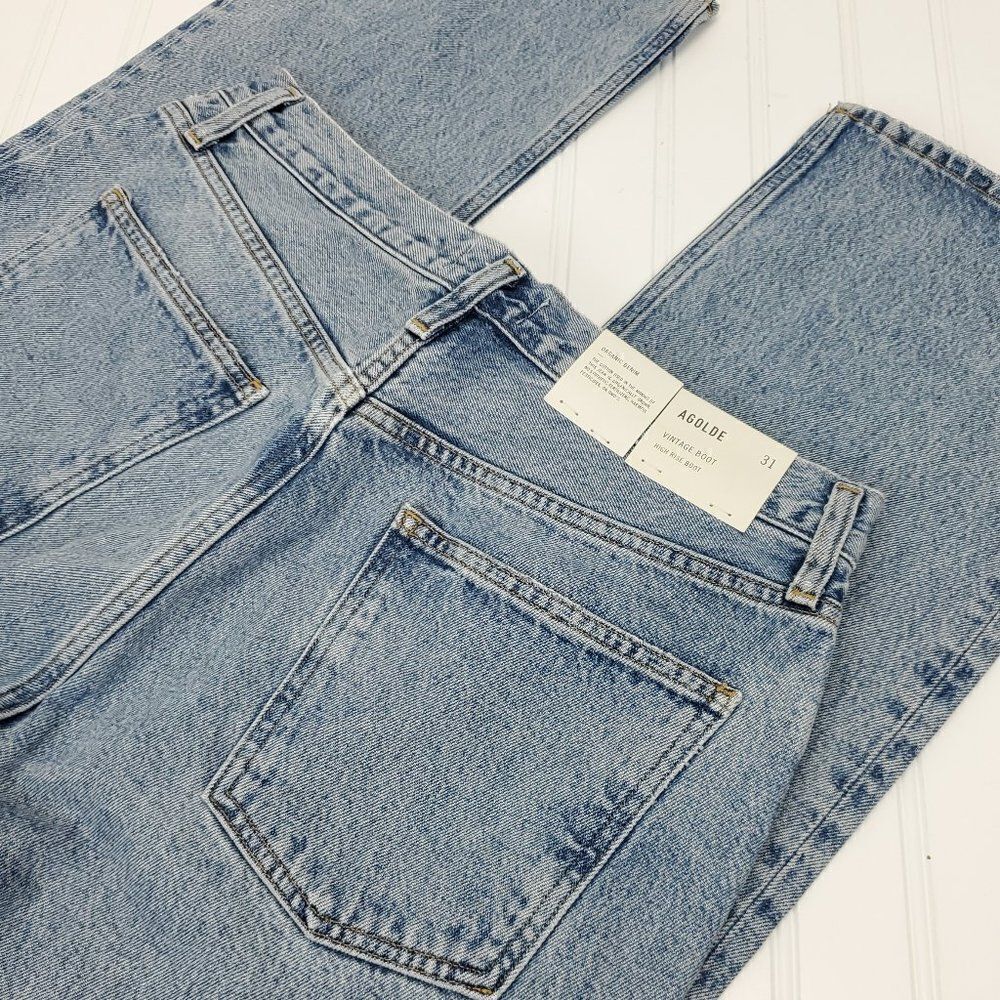 AGOLDE Vintage Bootcut High Rise 30" in SWAY Size 31 - Picture 13 of 15